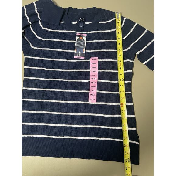 Gap Women’s Seedstitch Sweater NWT Size SM Midnight Stripe - Picture 7 of 9